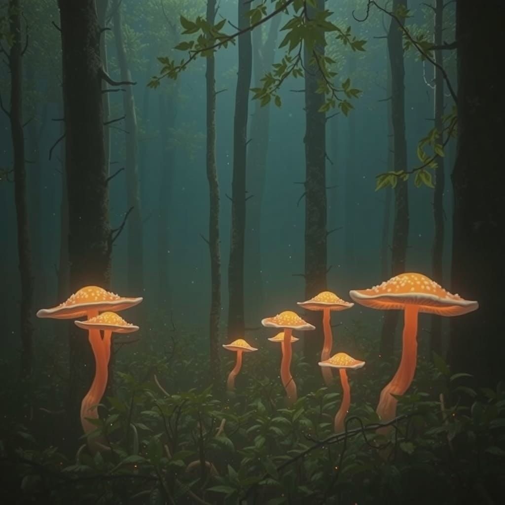 Glowshrooms in the Gloom