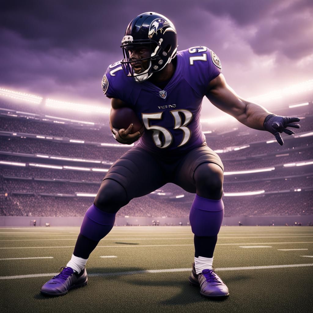Ravens Player Celebration: Detailed Fantasy Concept Art