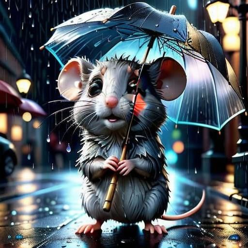 Umbrella Stick in Dramatic Natural Lighting