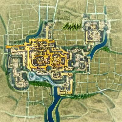 Detailed Rendering of an Imperial City