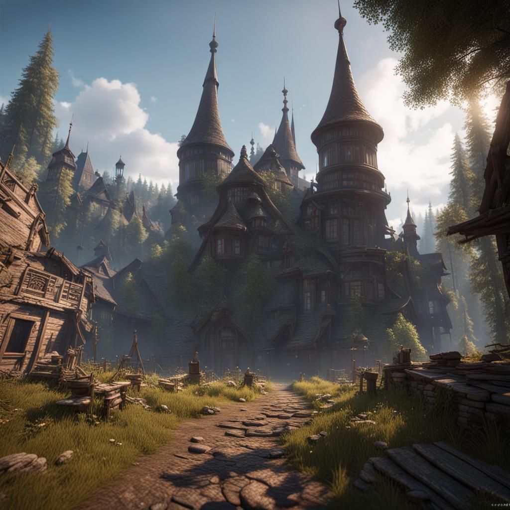 Ukrainian Folk Tales in 3D Game Cinematic Style