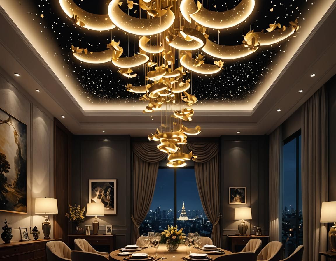 Fairy Dragon Lamp in Expressionist Style