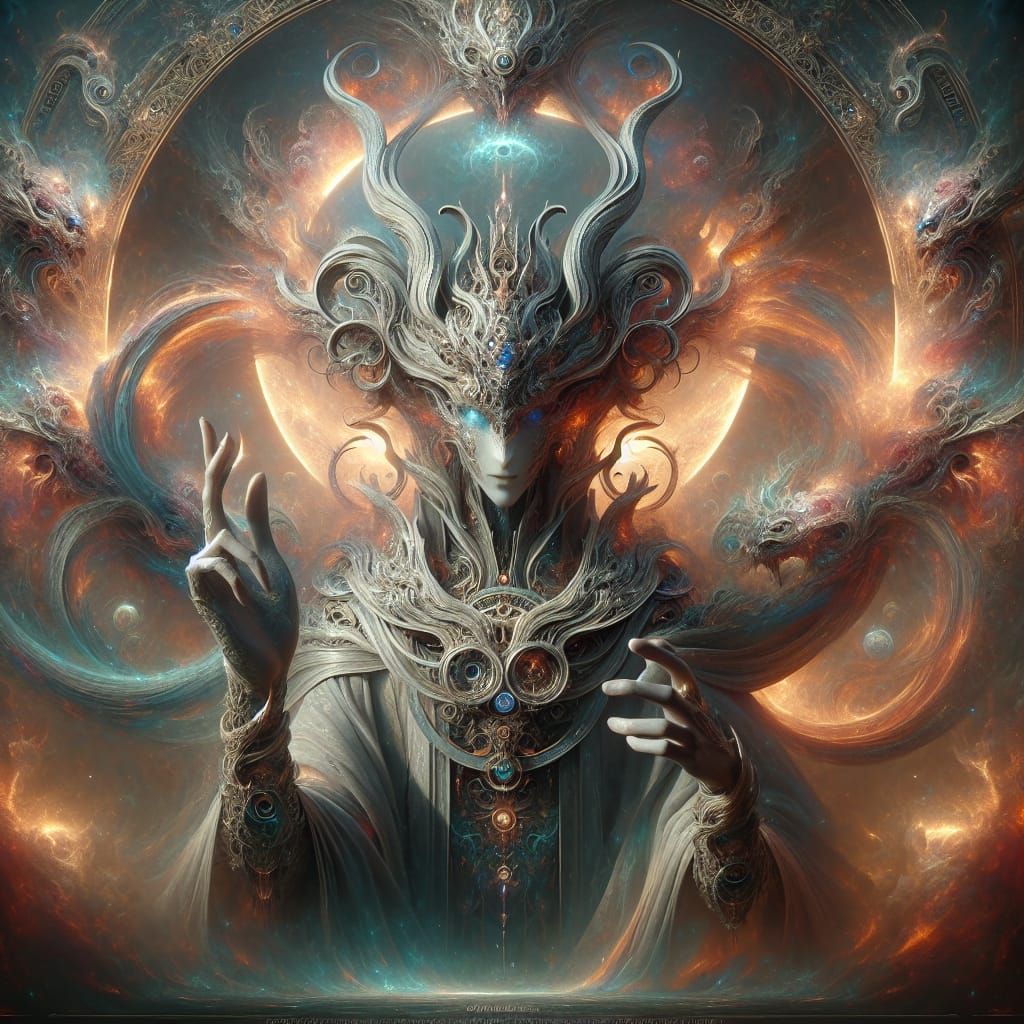 Akatriel: Angel of Divine Knowledge, Matte Painting