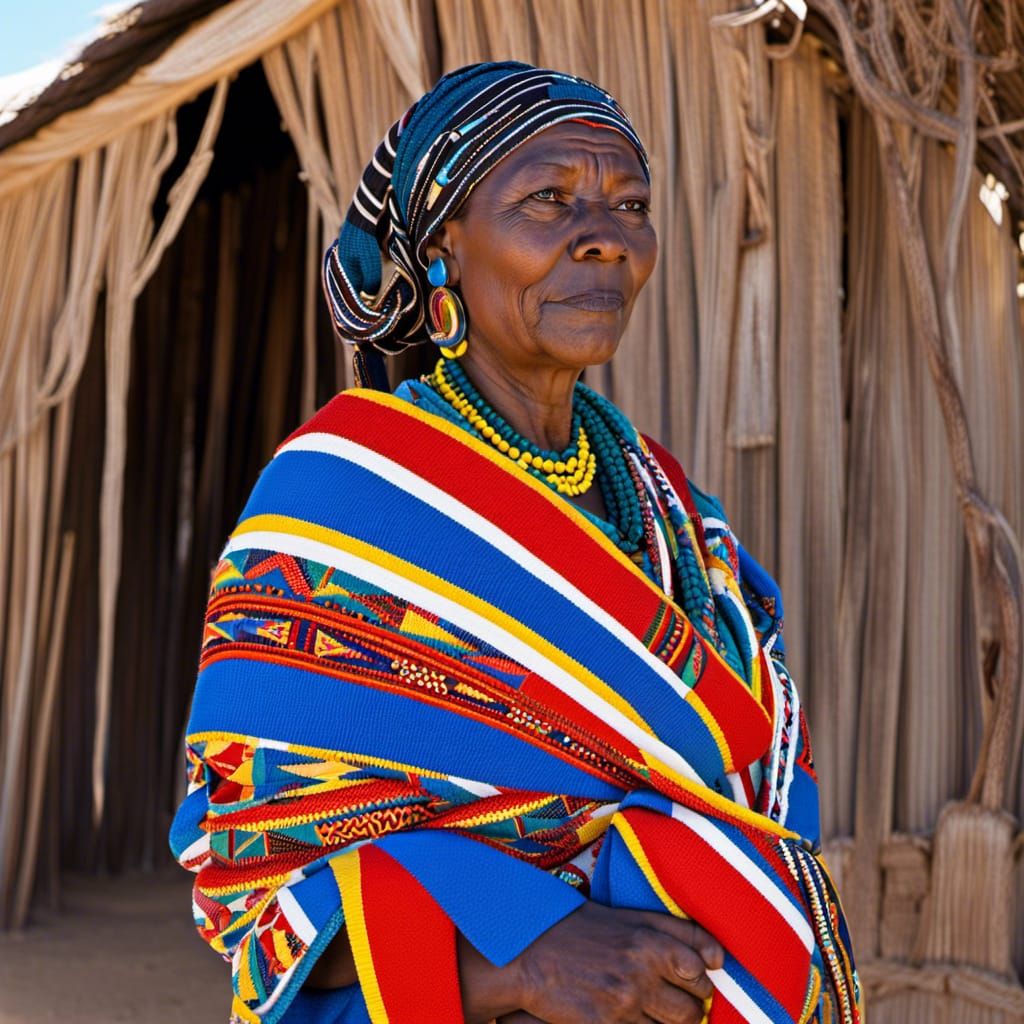 Tribal Ndebele woman