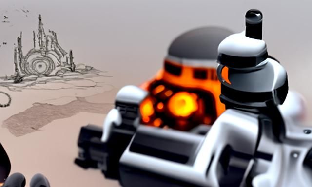 Hyperdetailed Lego Star Wars Concept Art