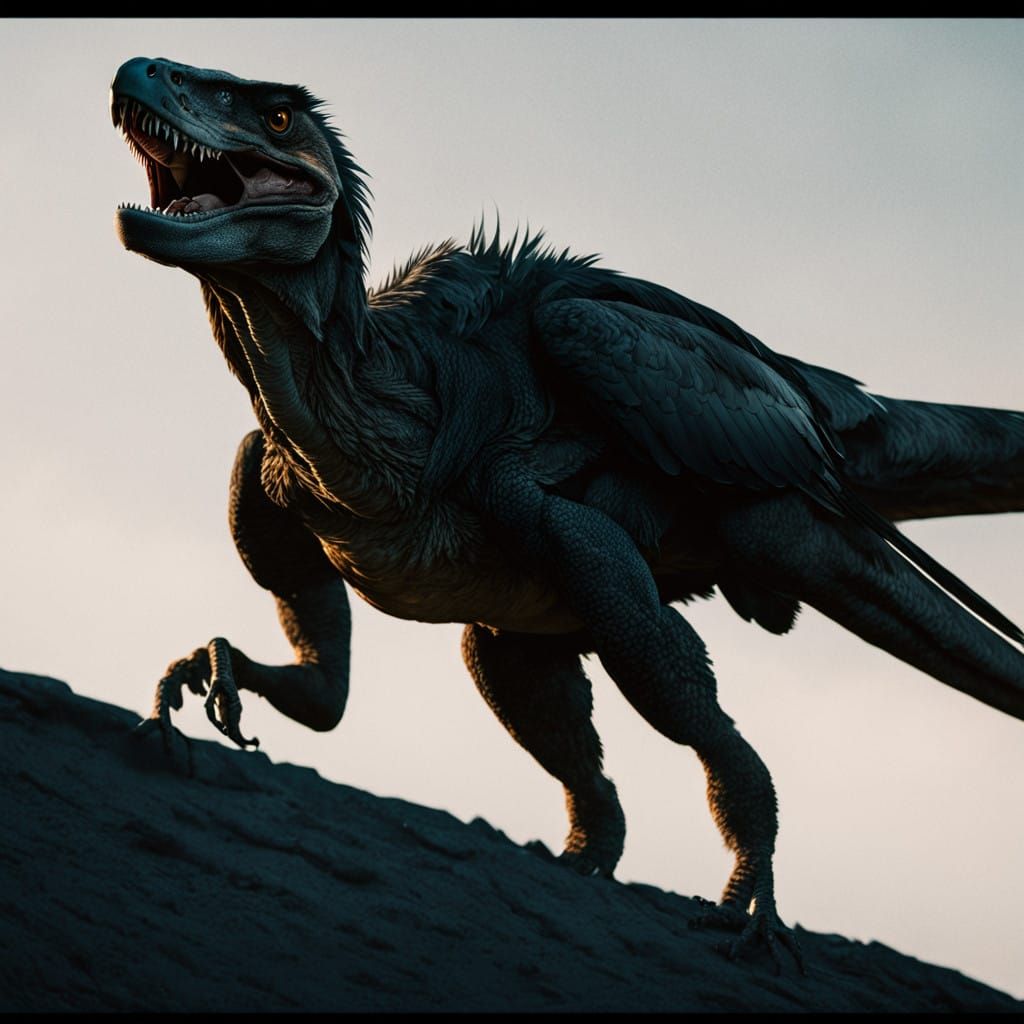 Golden Hour Sky with Feathery Clouds