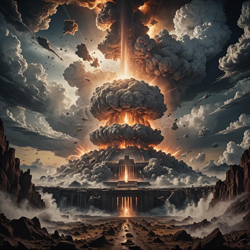 Dramatic Thermonuclear Apotheosis Digital Matte Painting