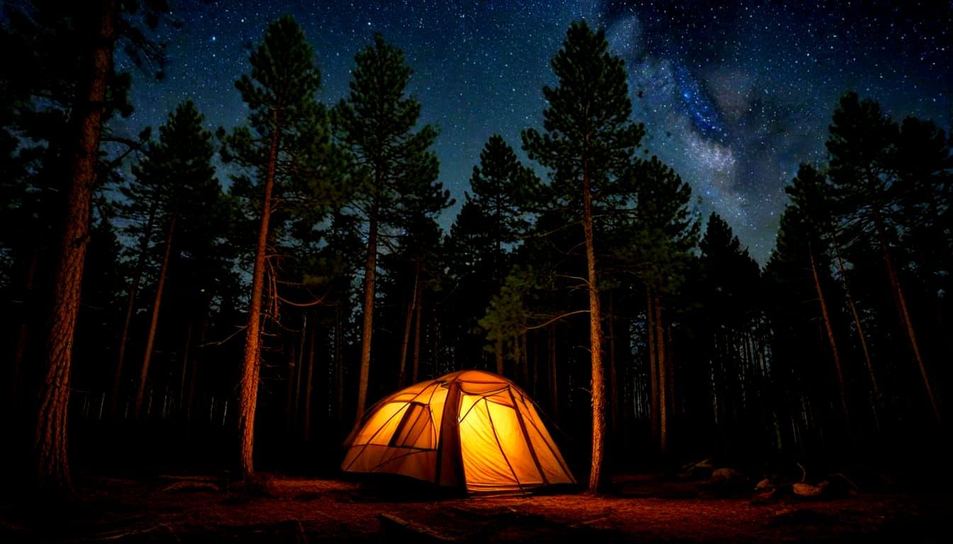 Nightmare Horrors Under a Stellar Night Sky