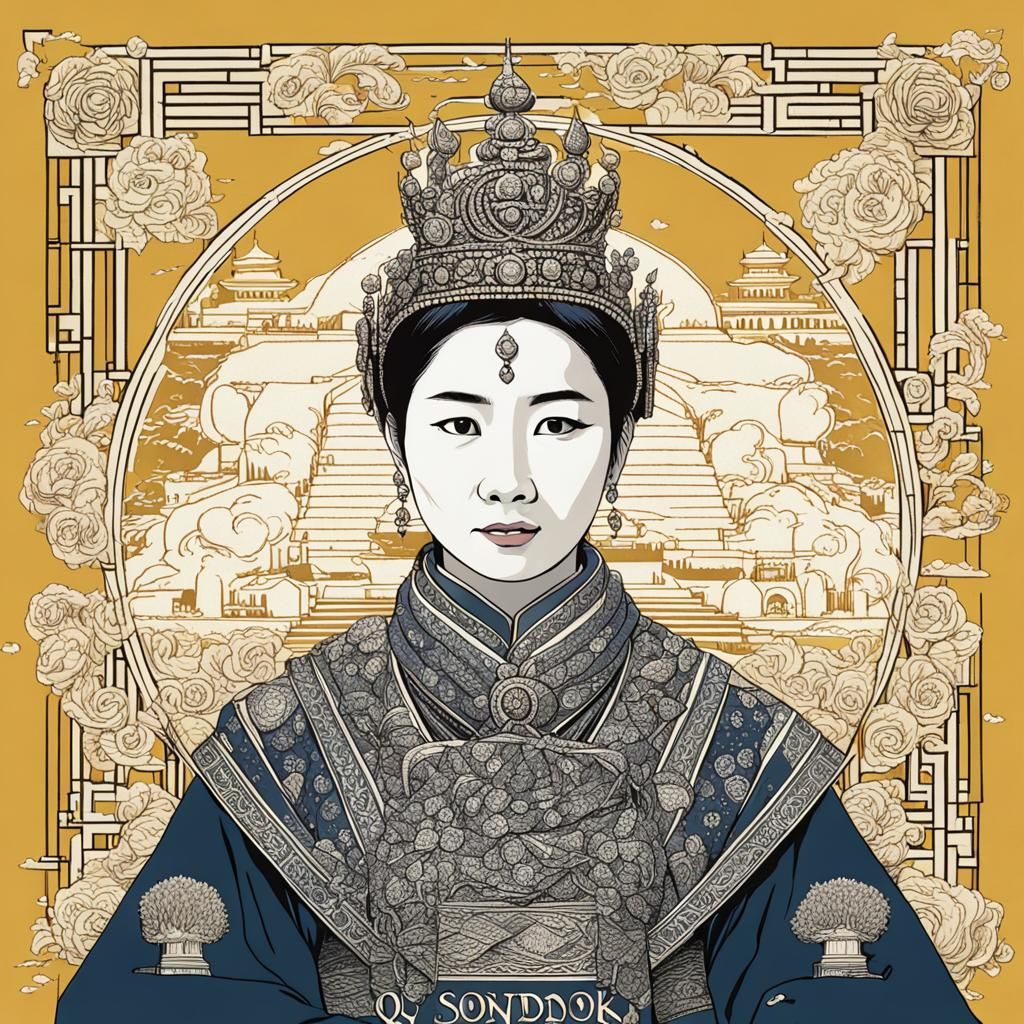 Queen Seondeok: AI-Generated Portrait of Korean Royalty