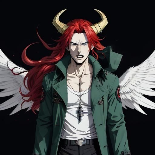 Anime Demon: Electric Explosion Portrait