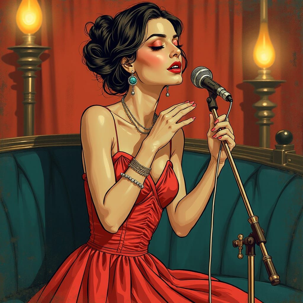 female jazz singer