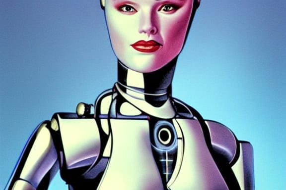 Futuristic Robot Woman