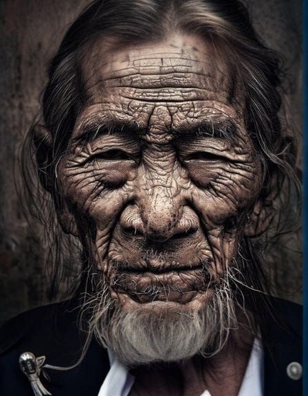 Monochrome Black Abstract AI Art