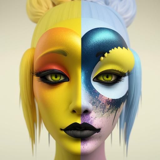 Psychedelic Fractal in Oil Paint Style