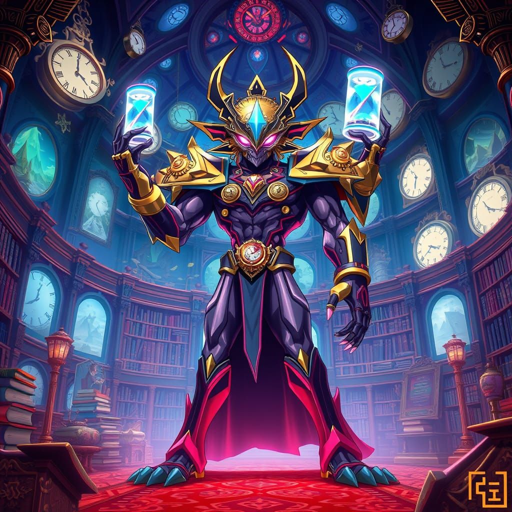 The Chronomancer: Time-Bending Anime Monster Card
