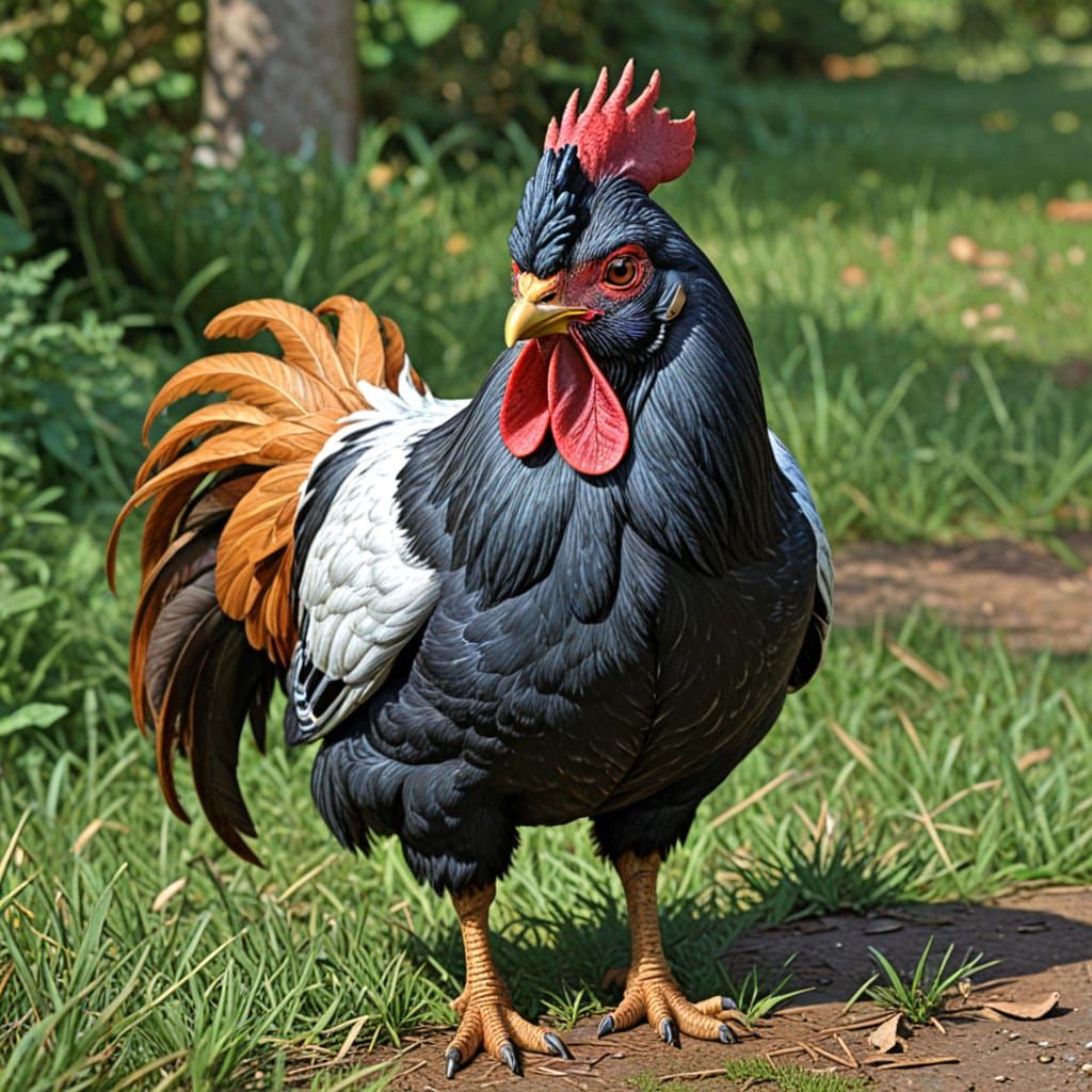 Hybrid: Old English Game Bantam X Silver Duckwing Bantam