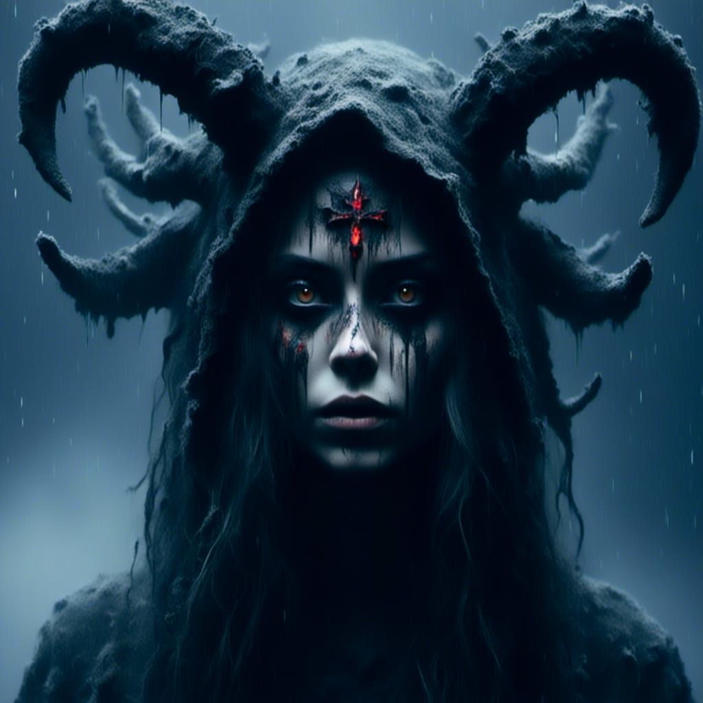 Ethereal Woman Appears in Satanic Temple