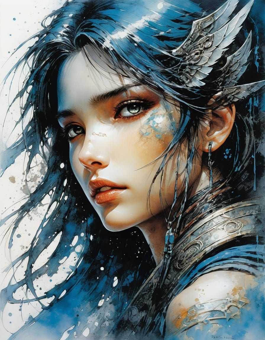 Alayna: Abstract Art in Complementary Colors