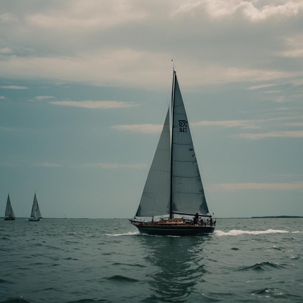 Nantucket Sailing Cinematic Film Still
