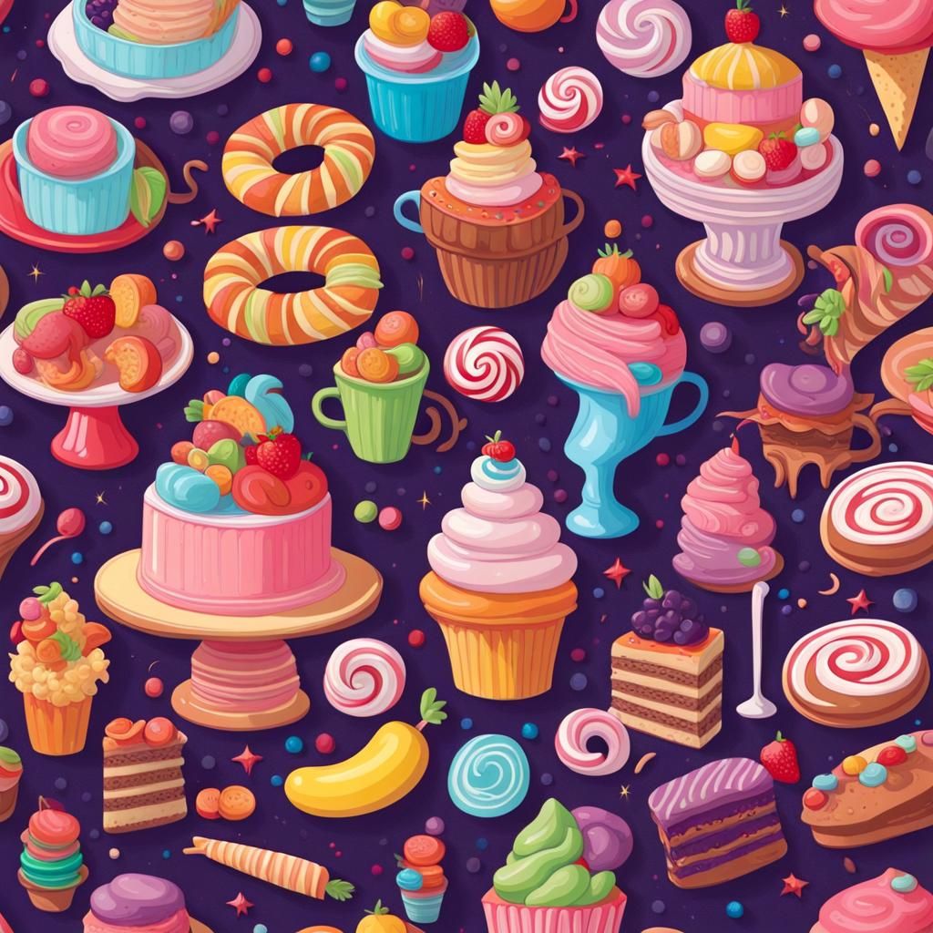 Magical Midnight Feast in a Grocery Wonderland