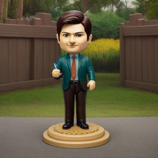Parks and Rec Ben Wyatt Bobblehead Figurine