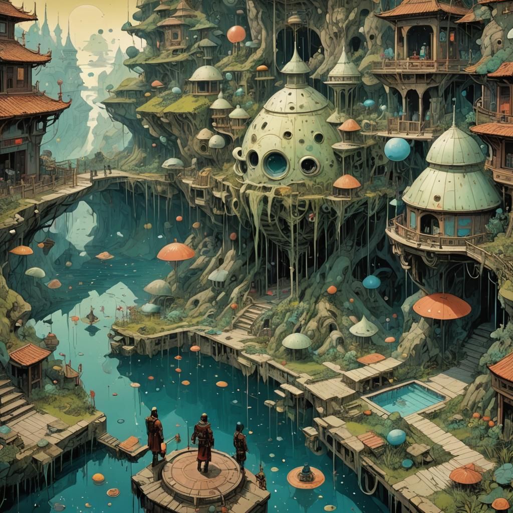 Cosmic Entity in Mysterious Armor: Magical Fantasy Artwork