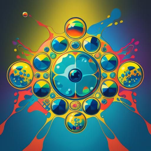 Jelly Bubbles in Pop Art Style