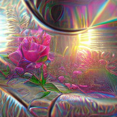Rose Tinted Lens in Holographic Hyperrealism, 8K