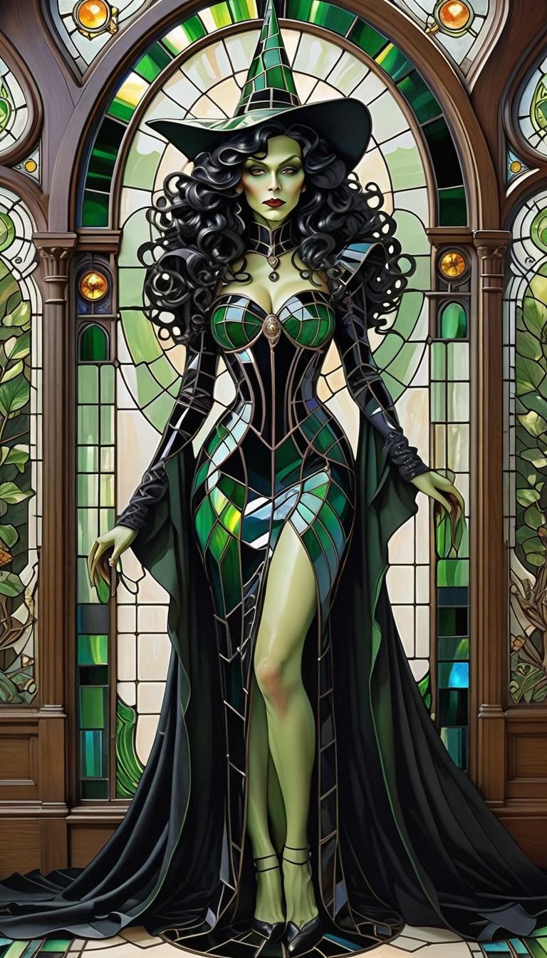 Perfect Stained Glass Elphaba