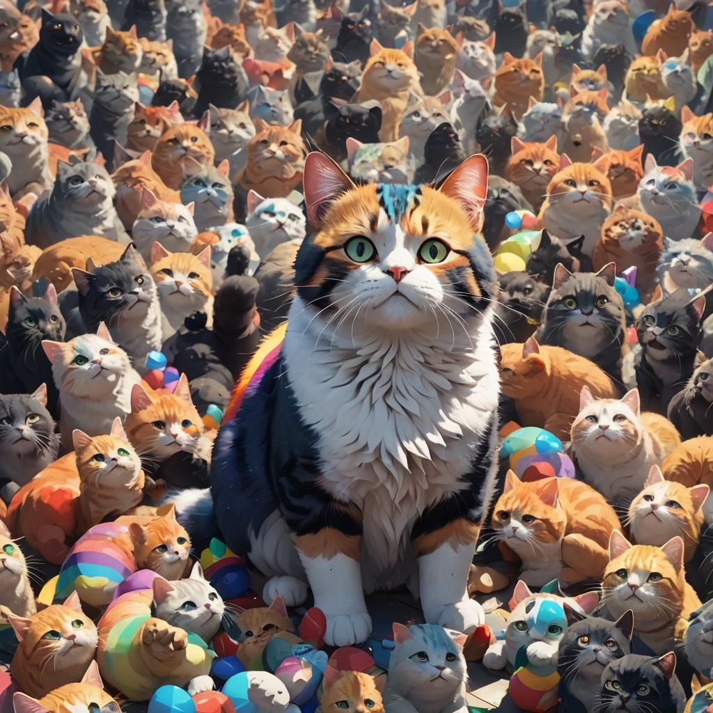 Rainbow Cat Delivers a Tough Life Message