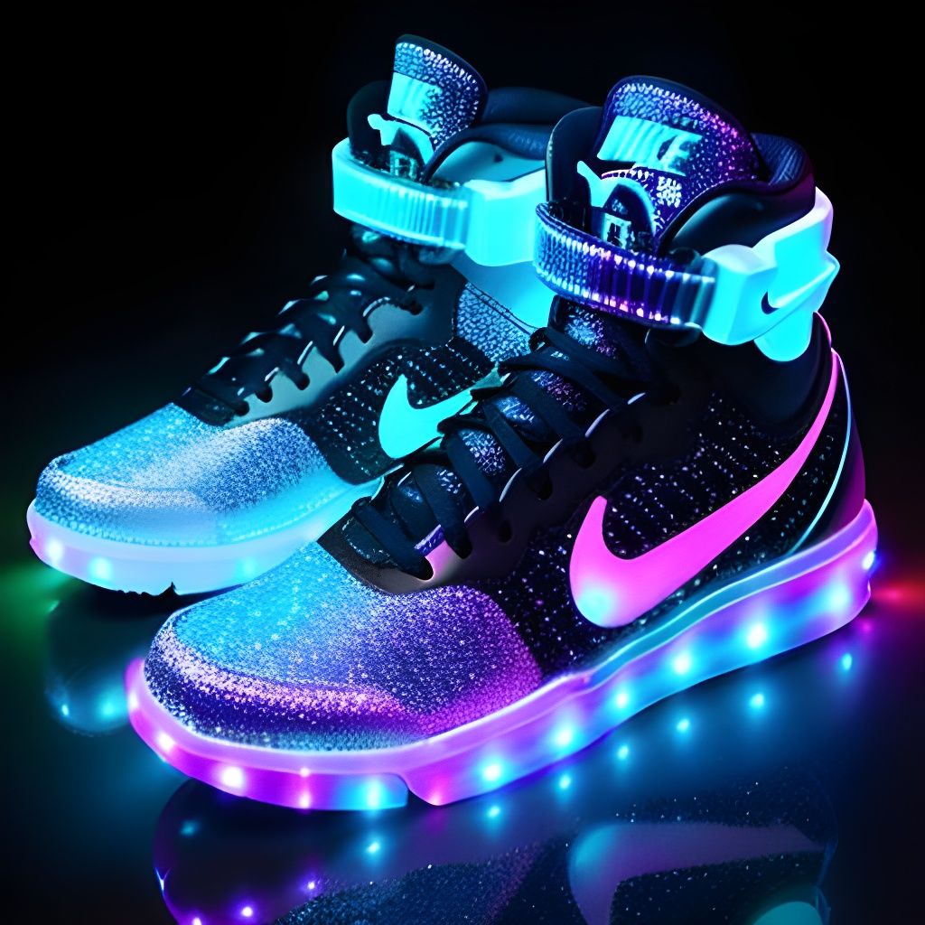 Futuristic Nike Shoes with AI Accents