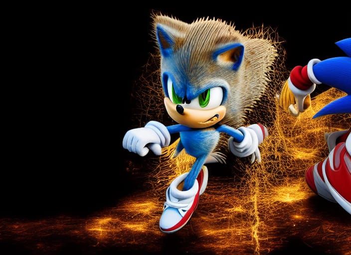 AI Image of Sonic the Hedgehog