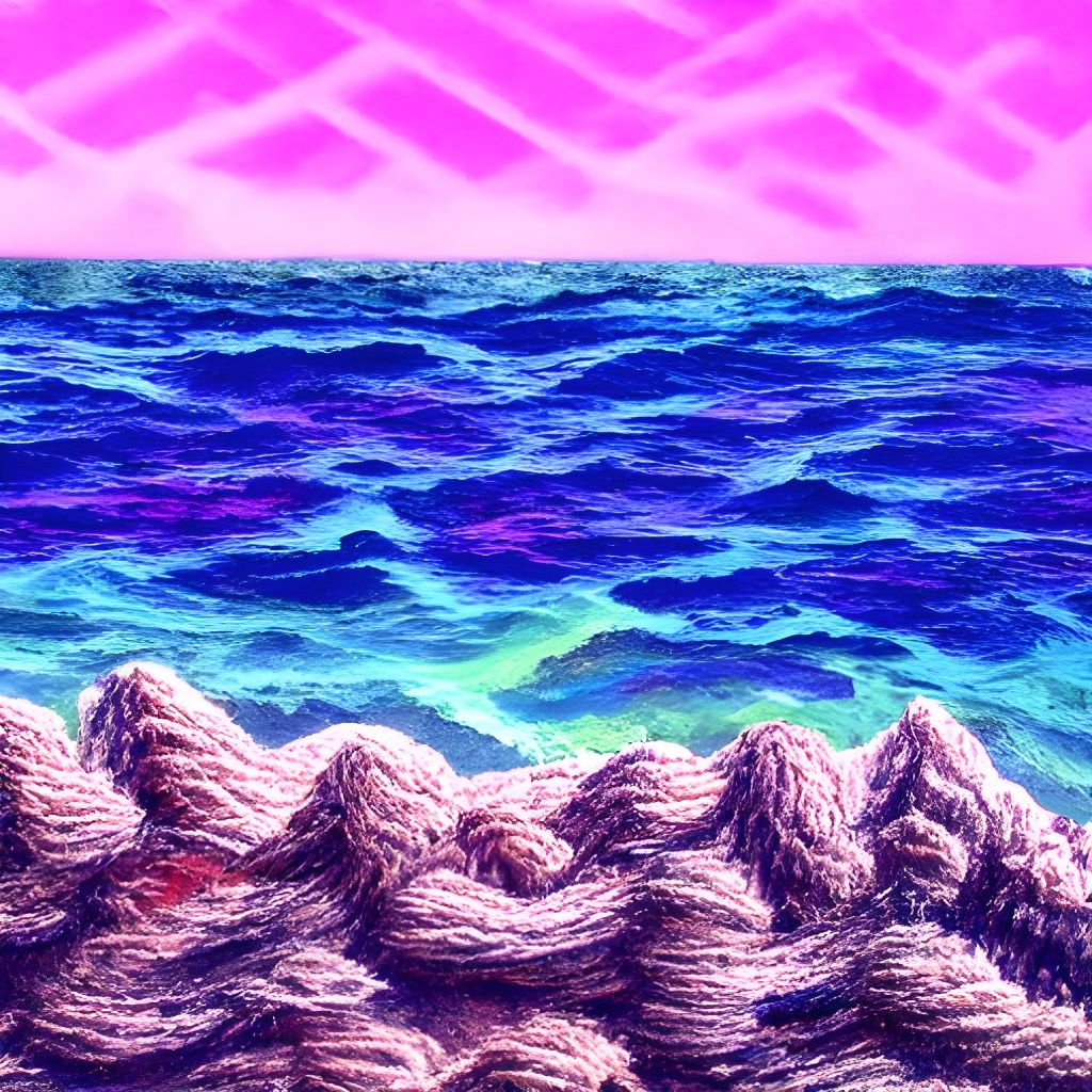 Needlepoint Isles in a Shimmering Abyss