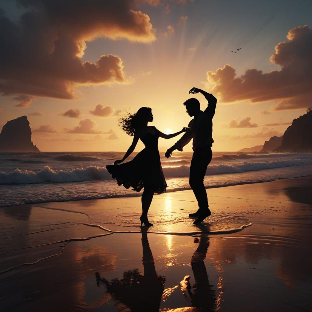 Epic Sunset Beach Dance