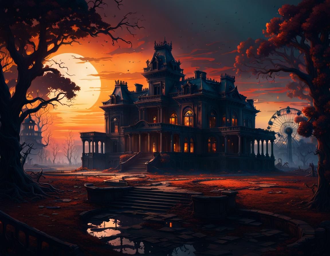 Ominous Dark Palace Concept Art in Unreal Engine