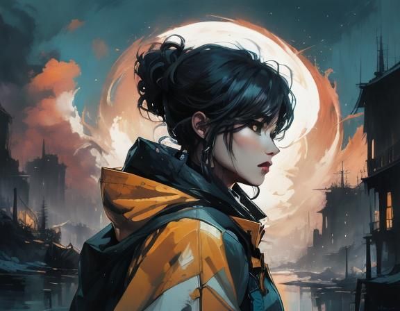 Melancholic Doppelganger in Ethereal Style