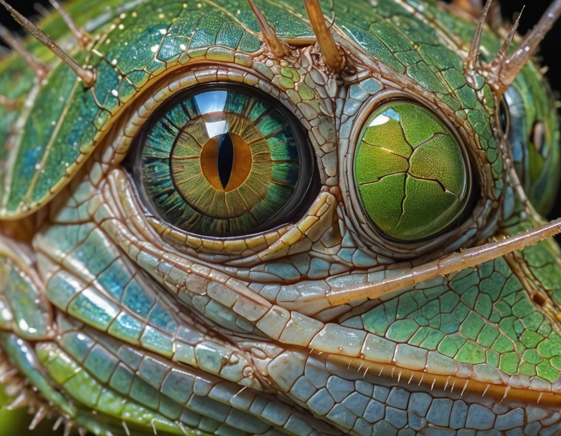 Macro Photo: Grasshopper Eye Reveals Nature's Complexity
