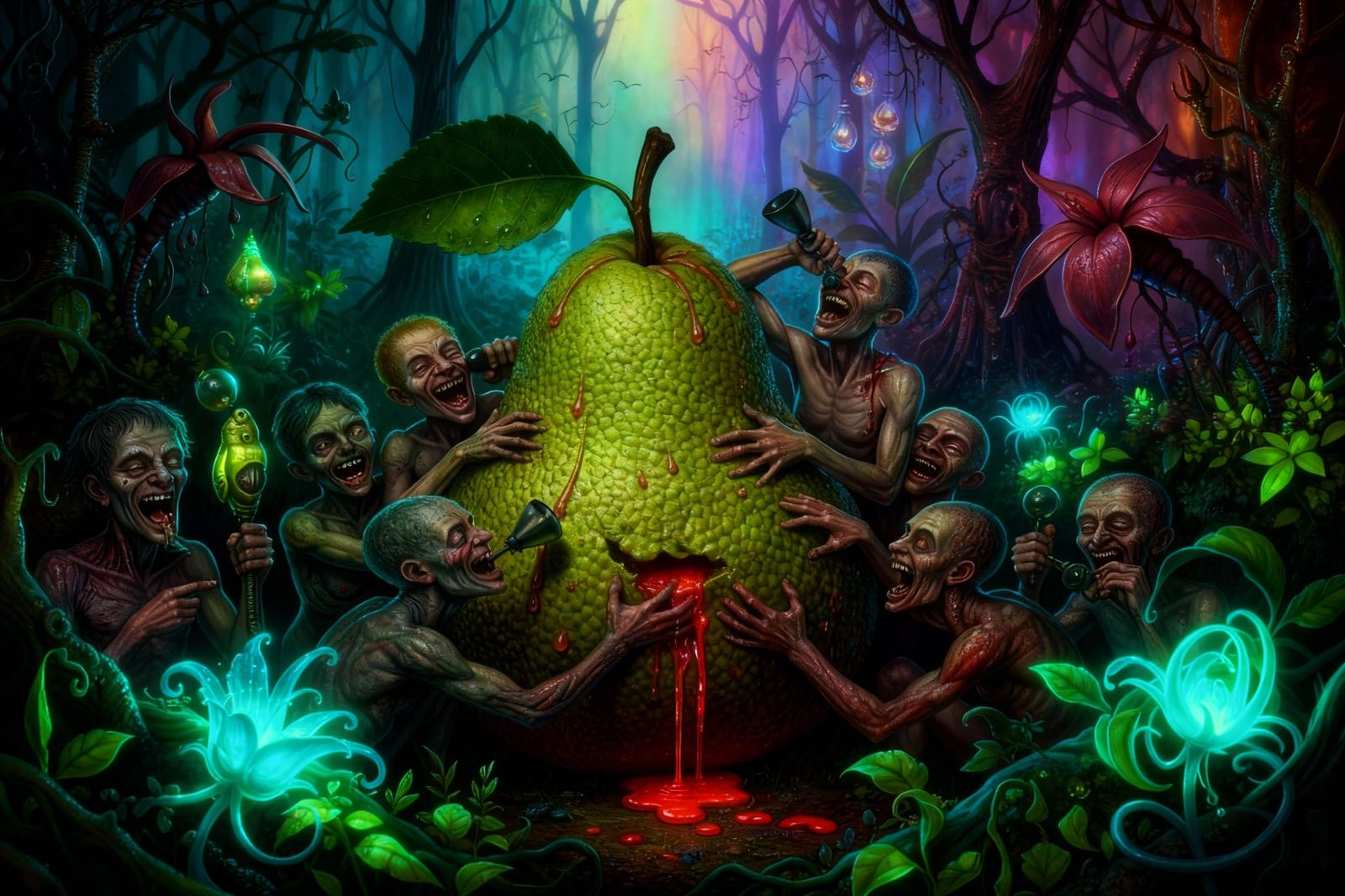 Mutant Humans Revel in Jungle with Giant Breadfruit