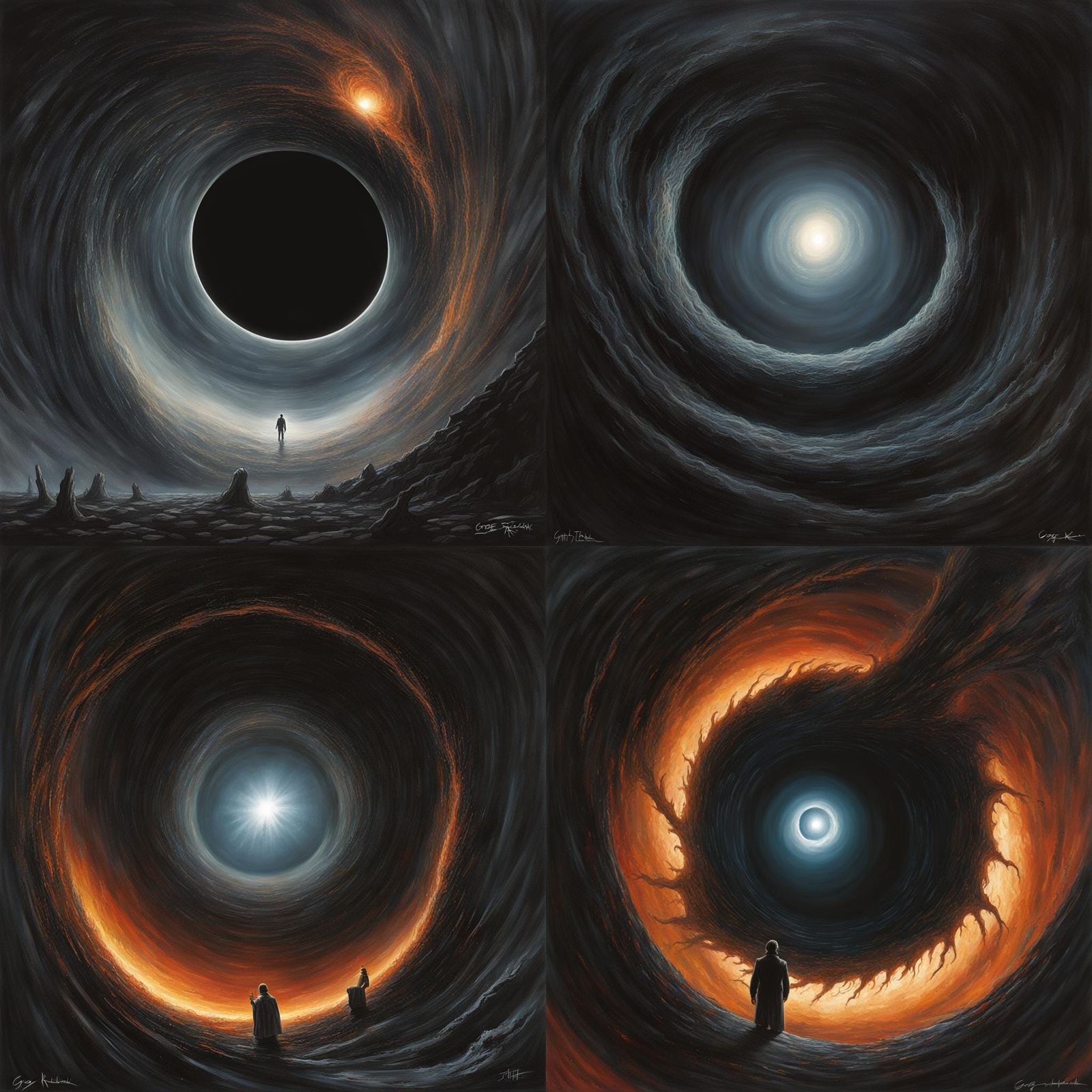 Sinister Black Hole Event Horizon