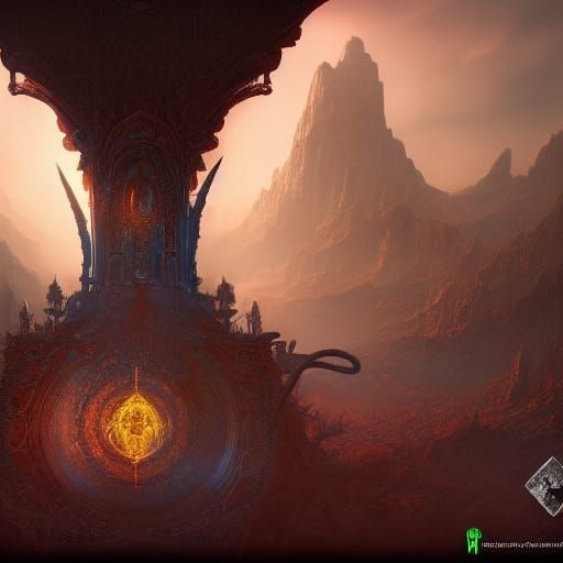 Detailed Matte Painting of a Third Eye
