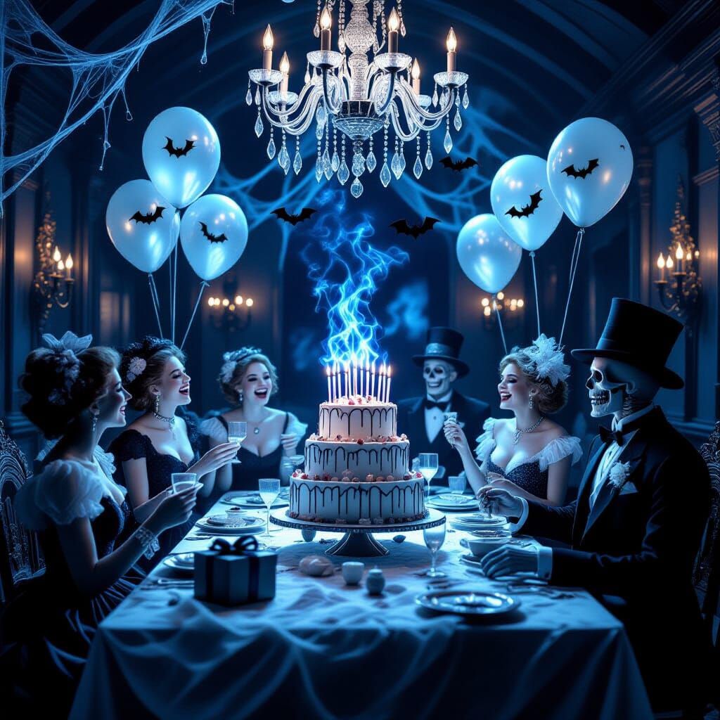 Haunted Mansion Birthday Party With Spectral Guests