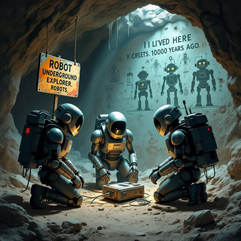 Robotic Archaeologists Discover Ancient Robot