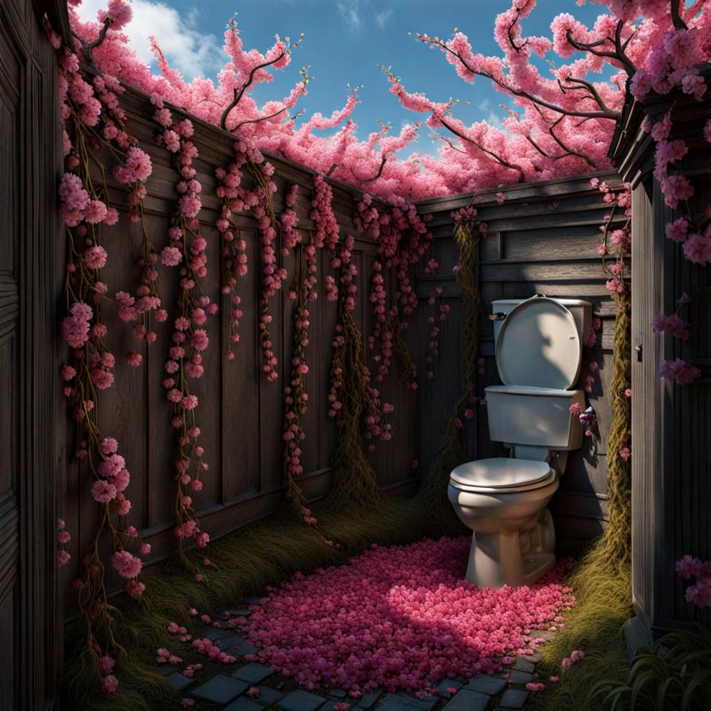 Flowers in the Outhouse