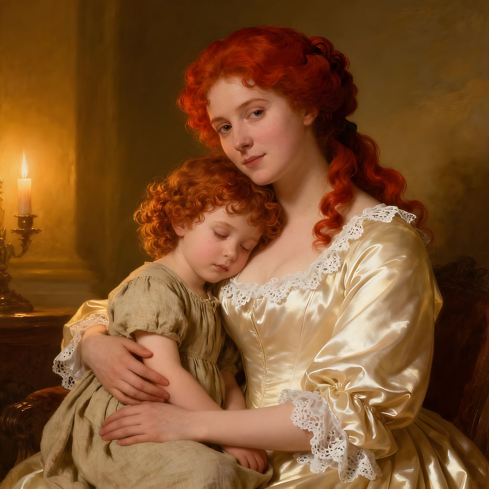 18th Century Mother and Child Portrait