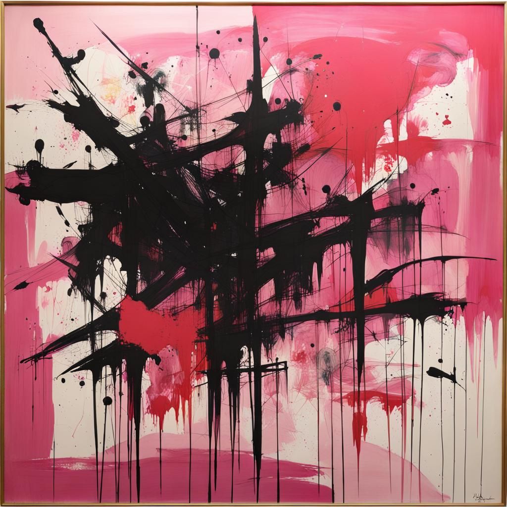 Vibrant Gothic Forms in Abstract Expressionism