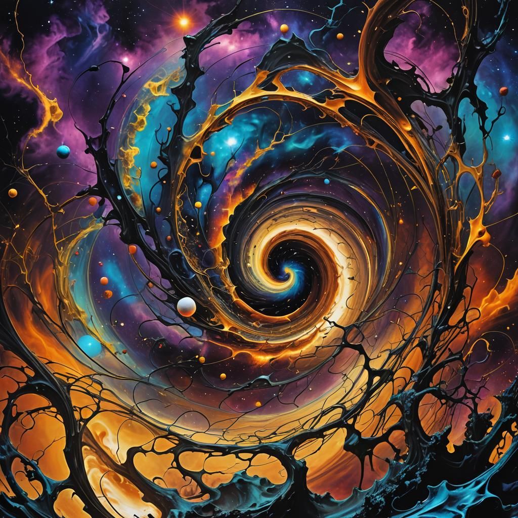 Cosmic Surrealism: Dark Forces and Vibrational Destruction