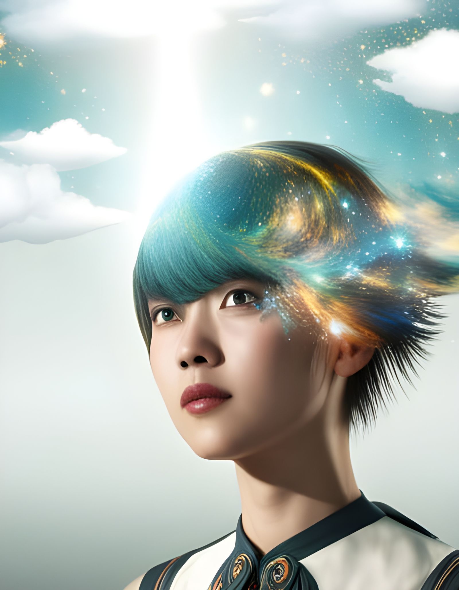 Lightspeed Star Streaks: Surreal Celestial Beauty