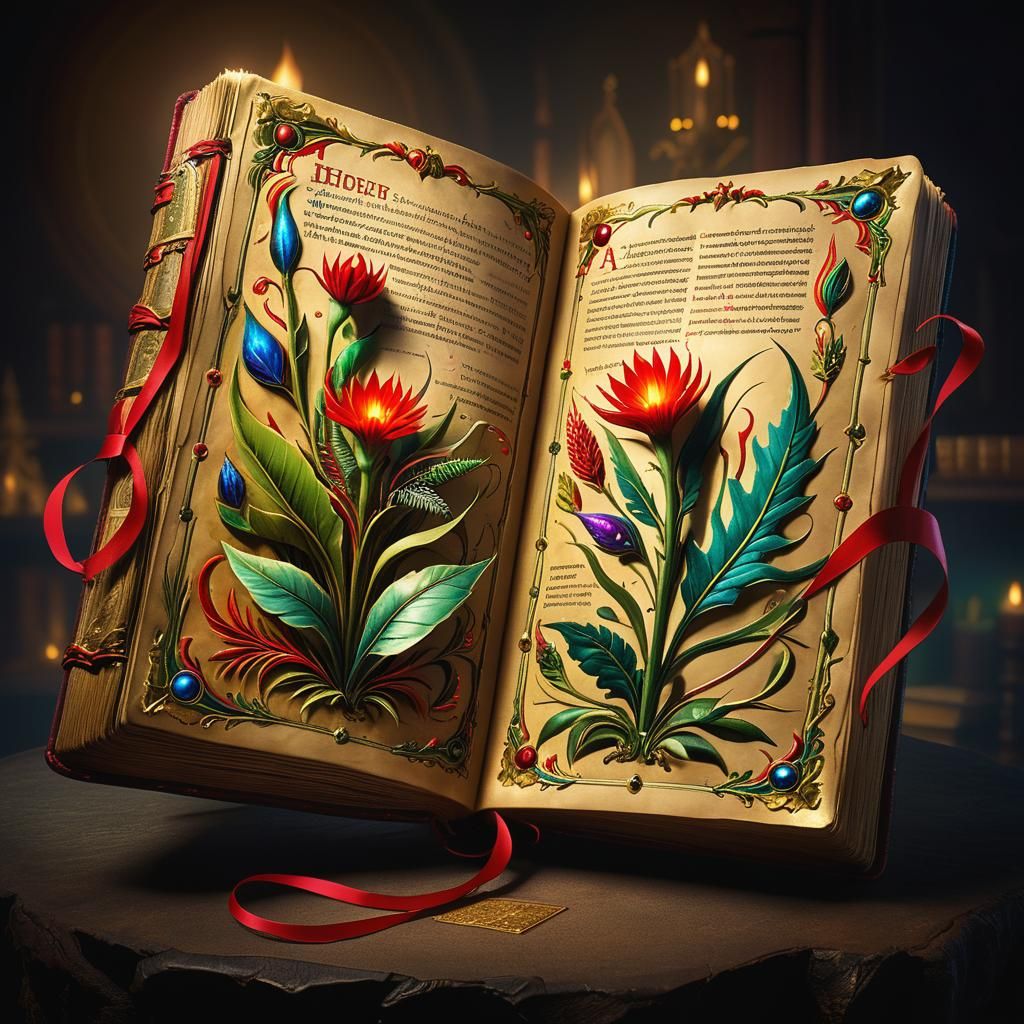 Alien Plant Codex in Voynich Manuscript Style