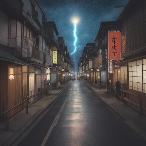 Neon Cityscape at Night: A Surreal Dream