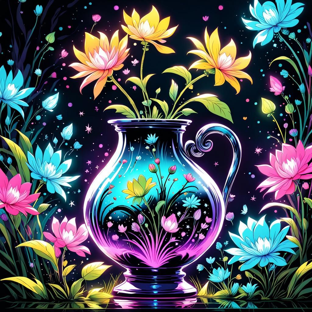 " vase à fleurs "